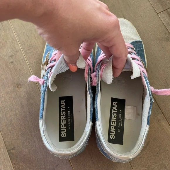 Golden goose denim and pony hair superstars - Picture 2 of 7